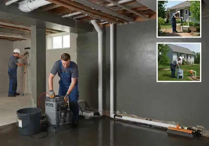 Basement Waterproofing and Flood Prevention process in New Baden, IL